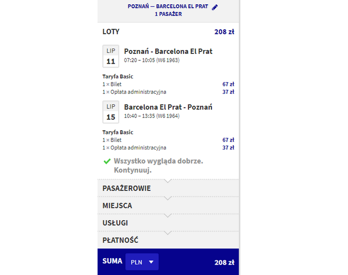 rezerwacja lotów z poznania do barcelony