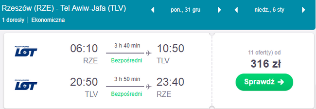 rezerwacja lotów z wrocławia do tel awiwu
