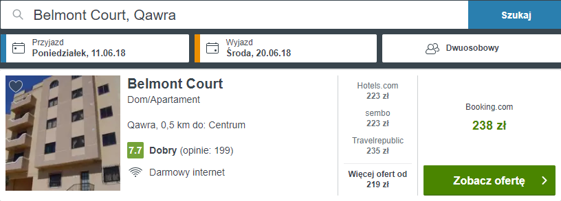 rezerwacja noclegów