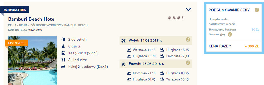 rezerwacja wczasów