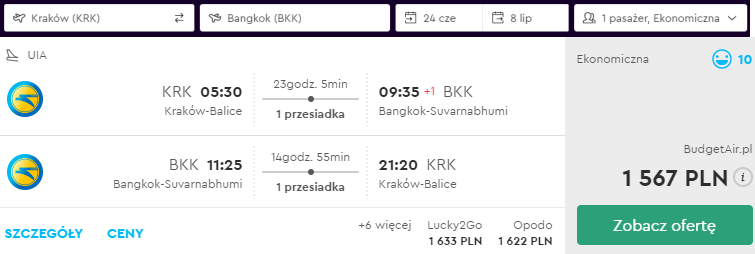 bangkok loty