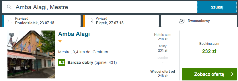 wenecja noclegi