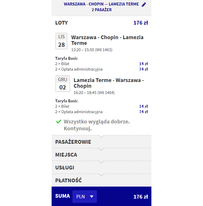 rezerwacja lotów z warszawy do lamezii terme