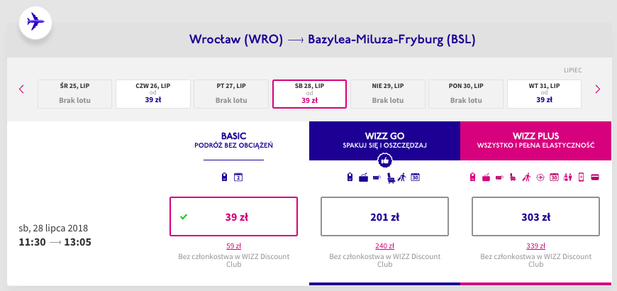 zarezerwuj lot do bazylei