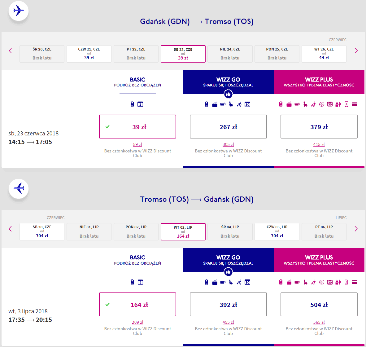 rezerwacja lotów z gdańska do tromso