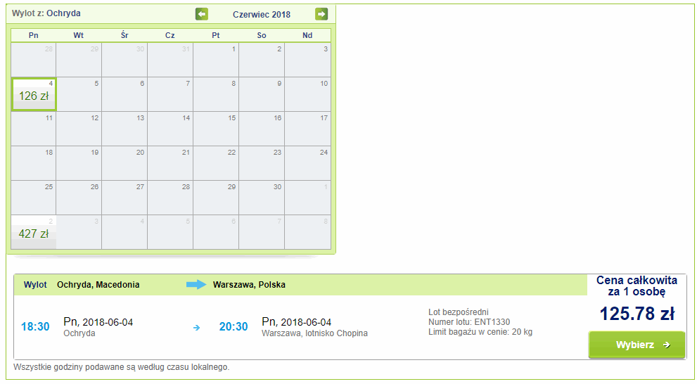 rezerwacja lotów z ochrydy do warszawy