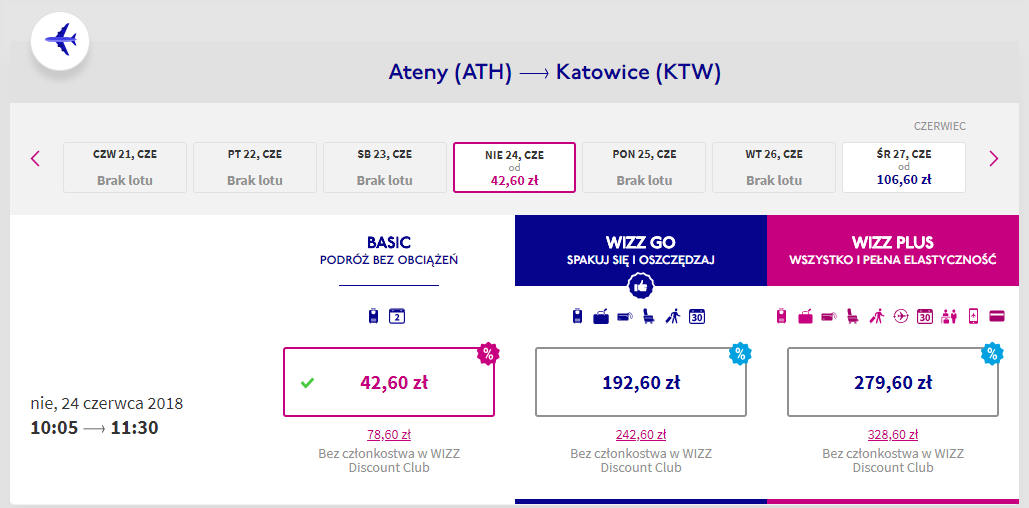 ateny loty