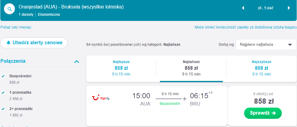 Rezerwacja przelotów do Brukseli