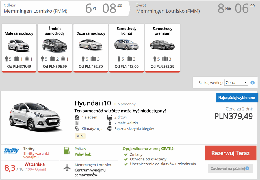 wypożyczenie samochodu w bawarii