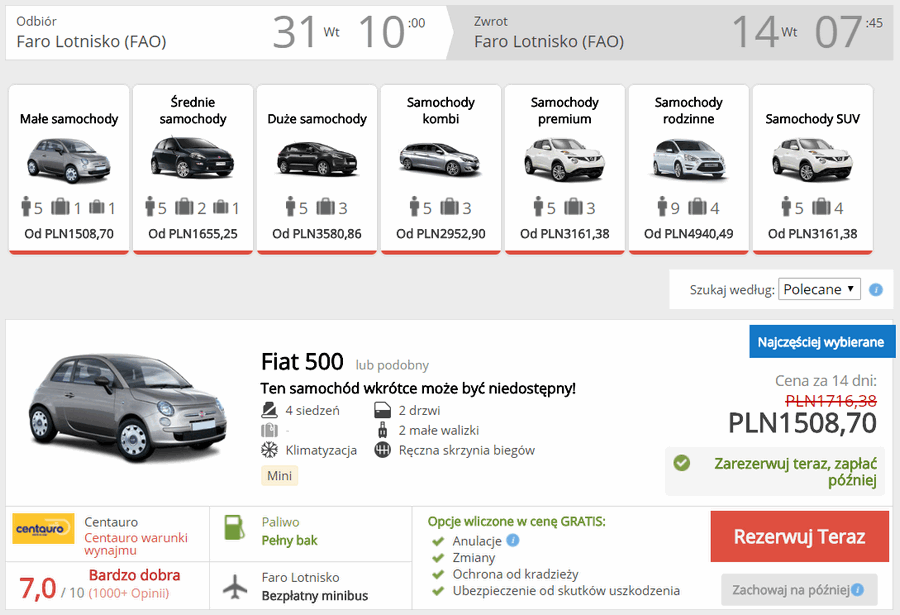 auto w faro