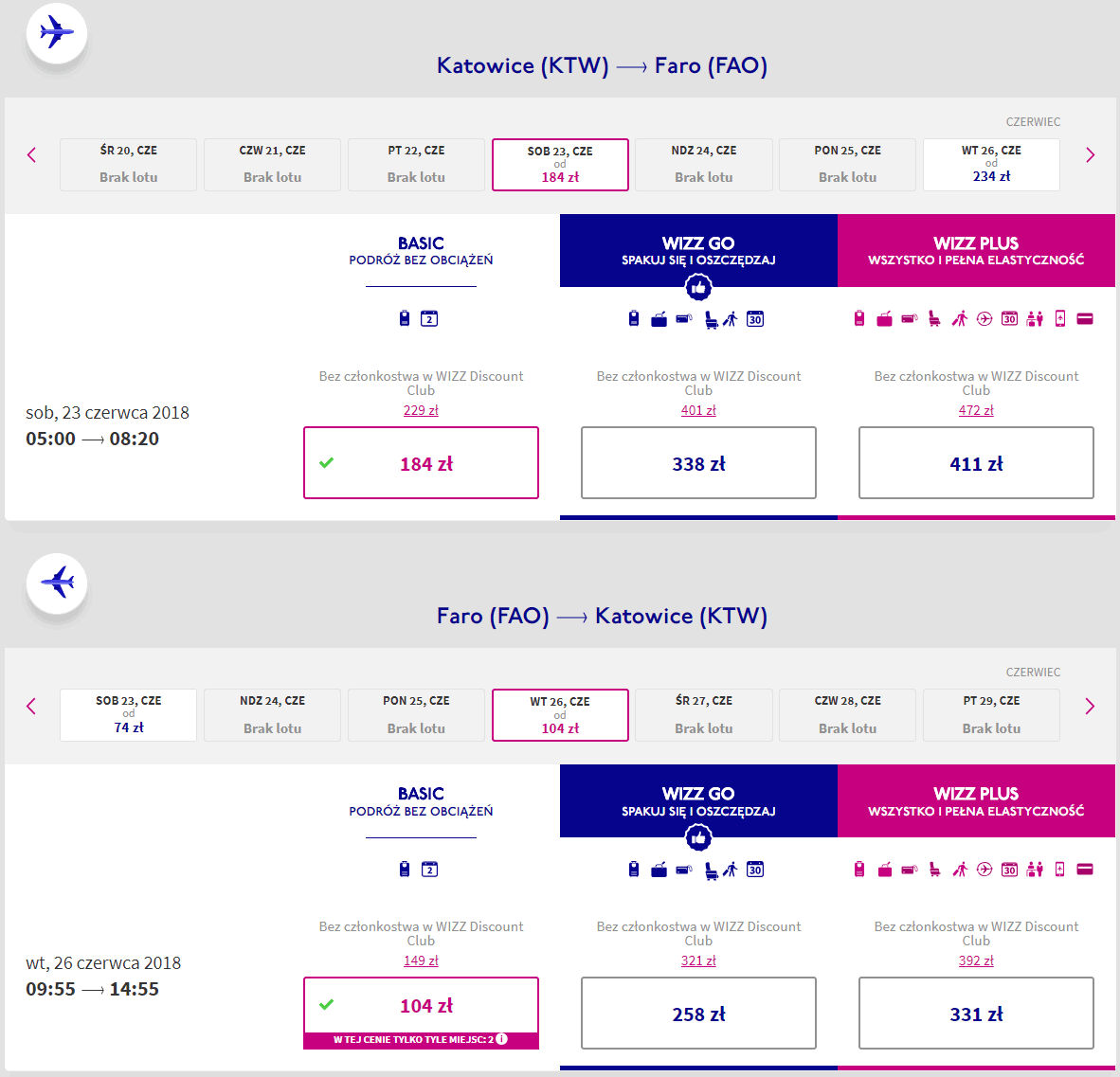 rezerwacja lotów z katowic do faro
