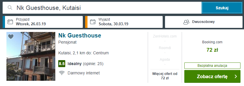 kutaisi noclegi