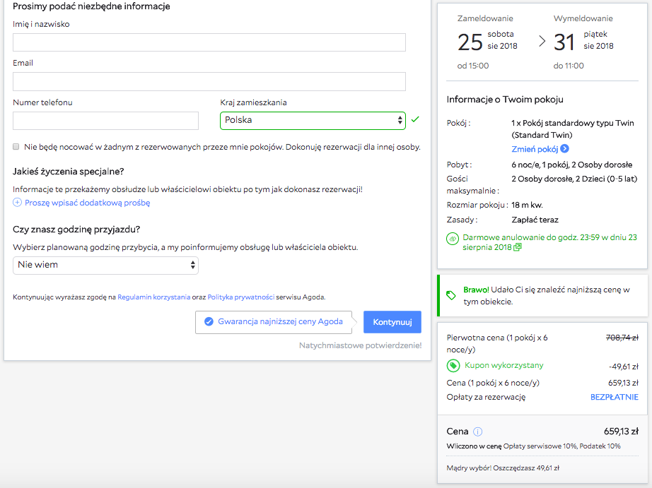 zarezerwuj hotel w seulu