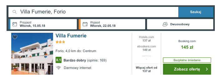 zarezerwuj hotel na ischii