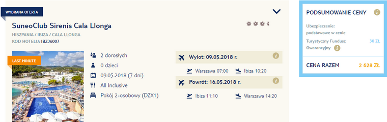 rezerwacja wczasów