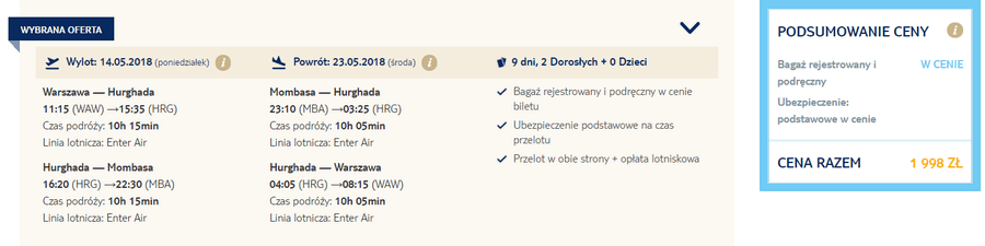 czarterowe loty do kenii