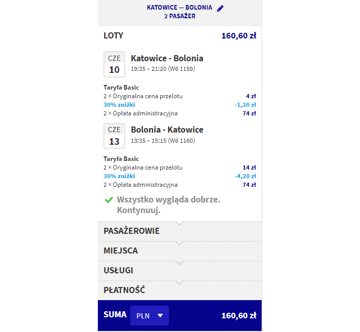 rezerwacja lotów z katowic do bolonii