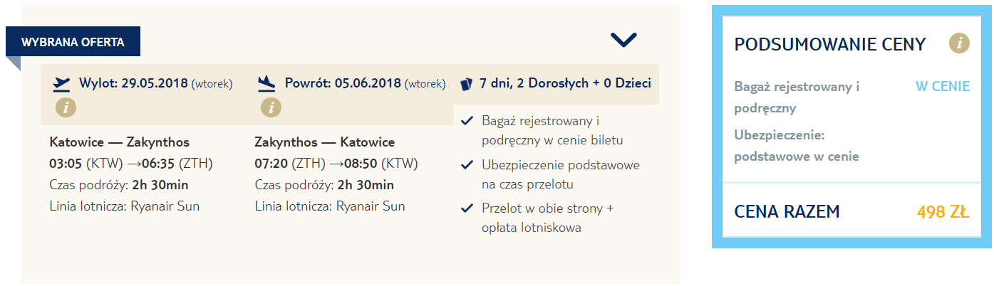rezerwacja lotów z katowic na zakynthos