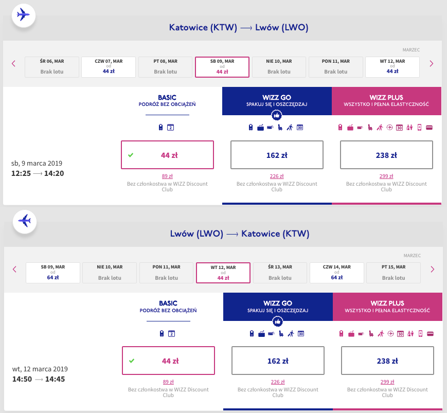 zarezerwuj lot do lwowa