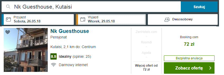 kutaisi noclegi