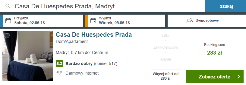 rezerwacja noclegów