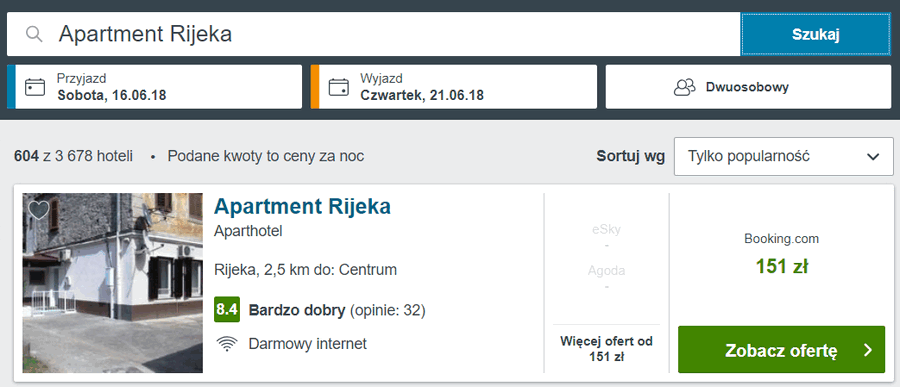 spanie w rijece