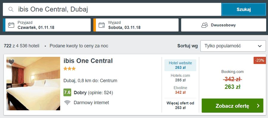 spanie w dubaju