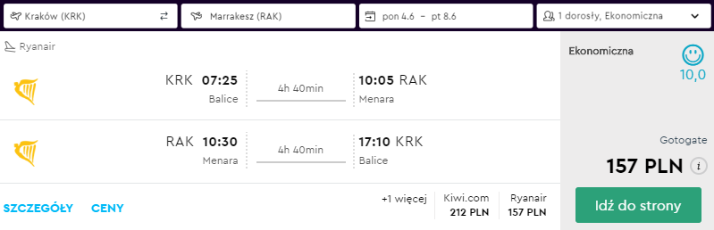 marrakesz loty