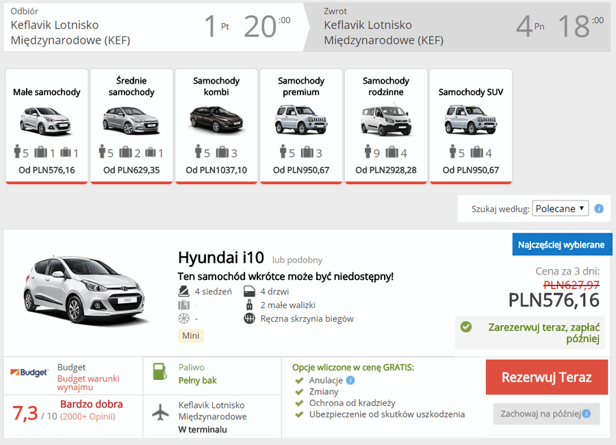 auto na islandii