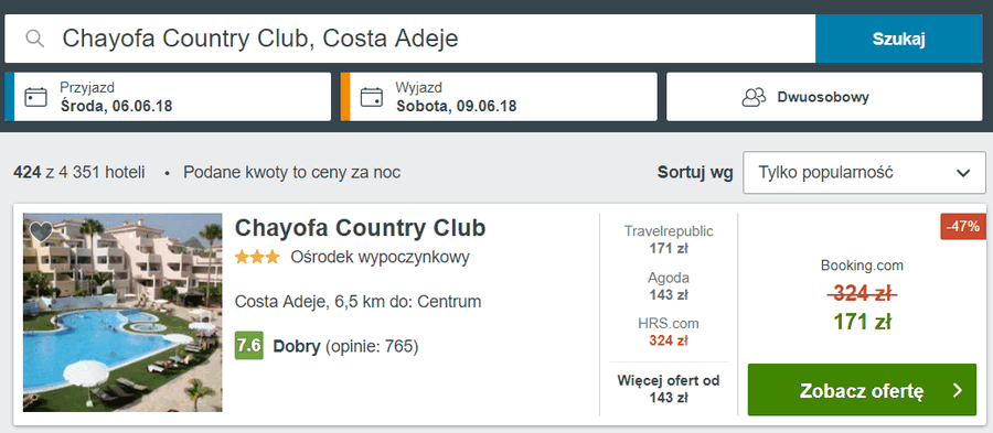 noclegi na teneryfie