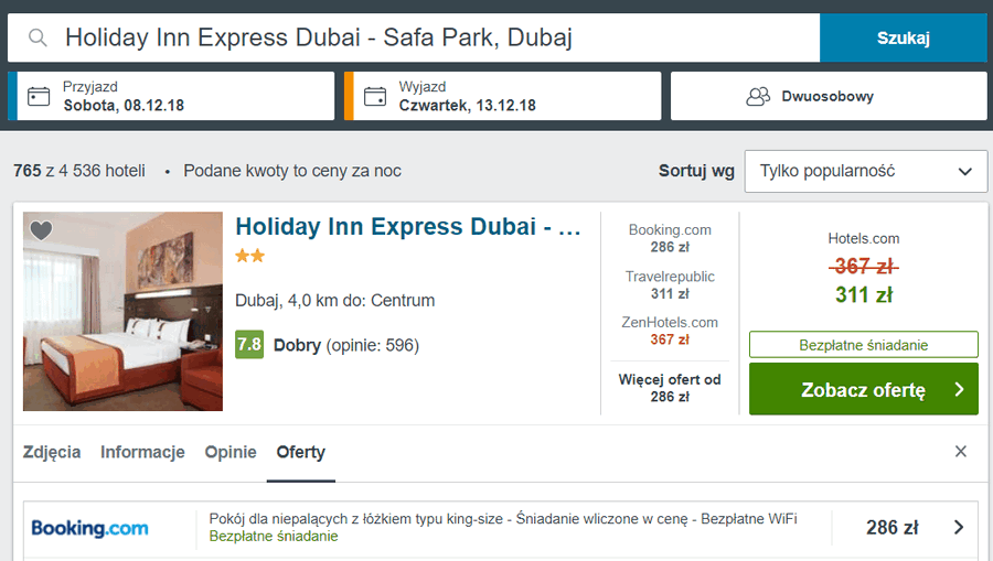 dubaj spanie