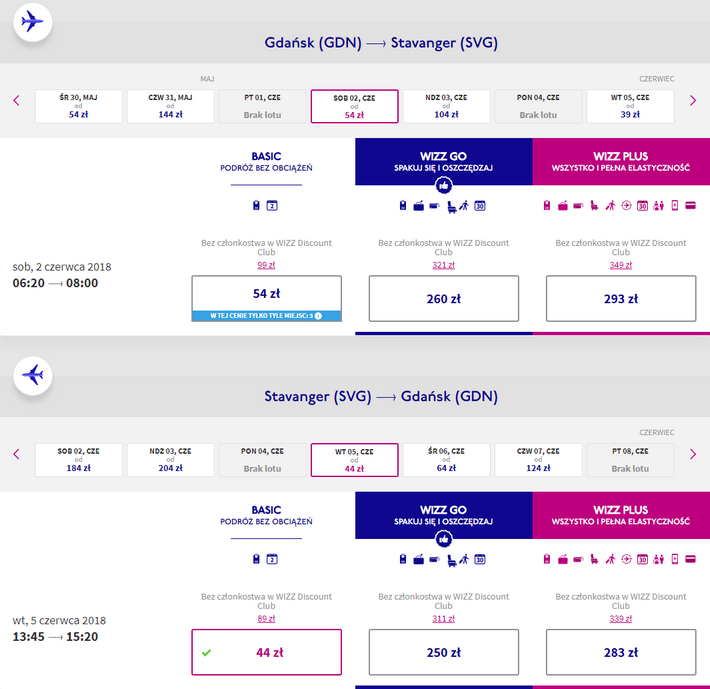 rezerwacja biletów Wizz air