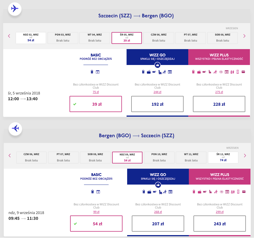 zarezerwuj lot do bergen