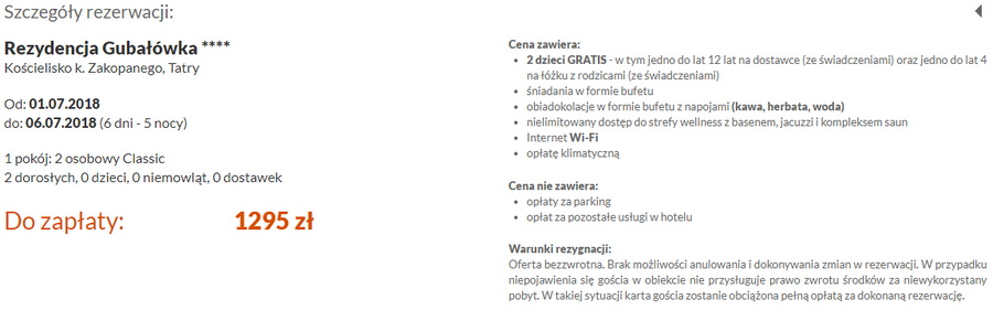 rezerwacja noclegów