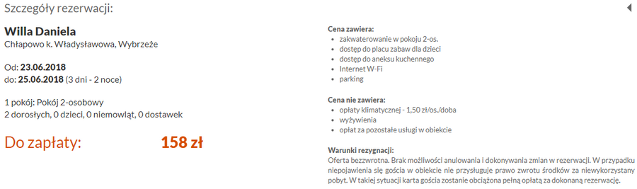 rezerwacja noclegów