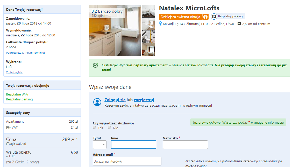 wilno noclegi
