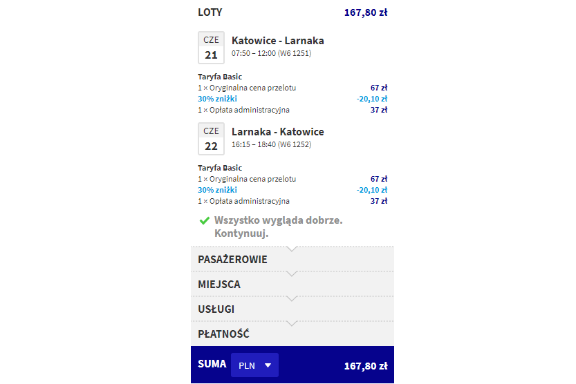 larnaka loty