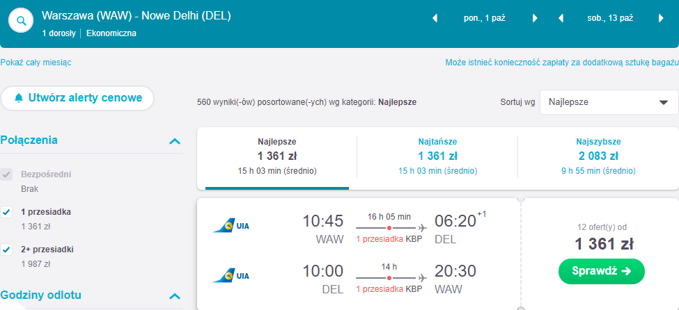 Rezerwacja przelotów do Delhi