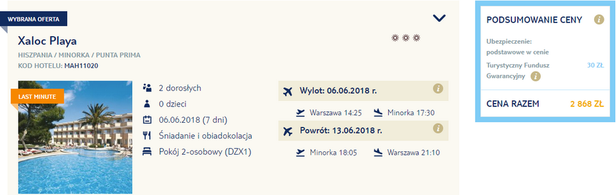 rezerwacja wczasów