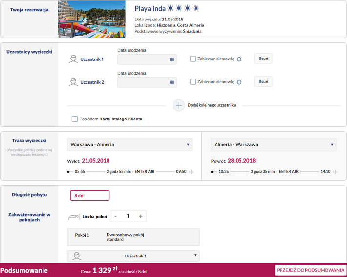 rezerwacja wczasow