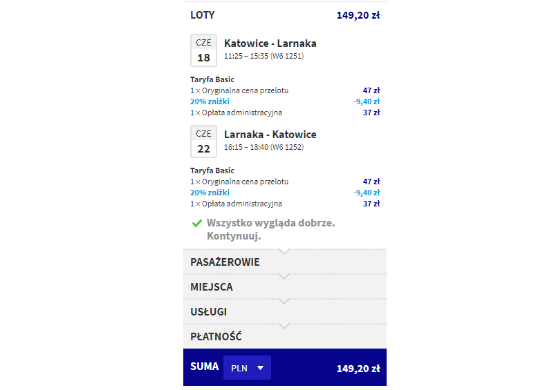 wizz air rezerwacja