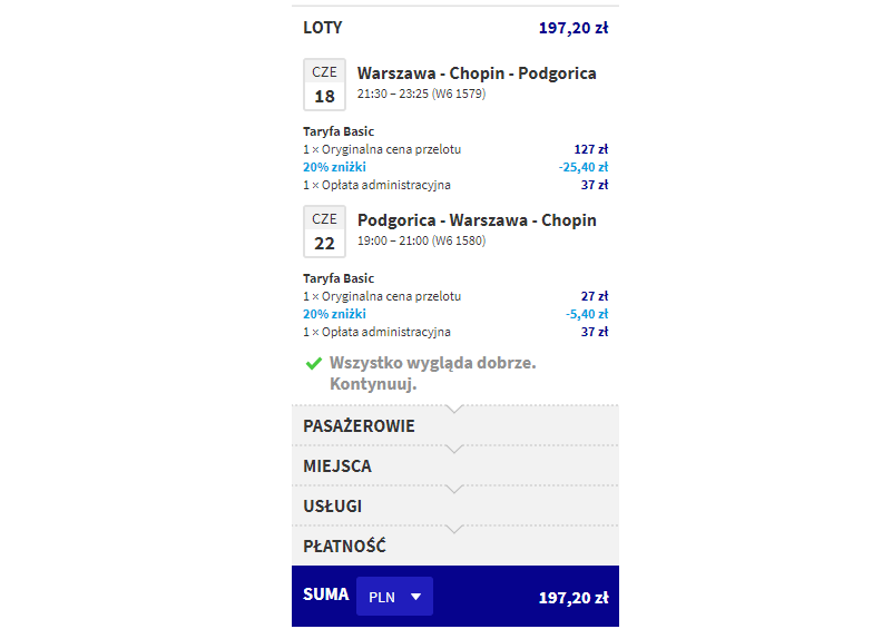 wizz air rezerwacja
