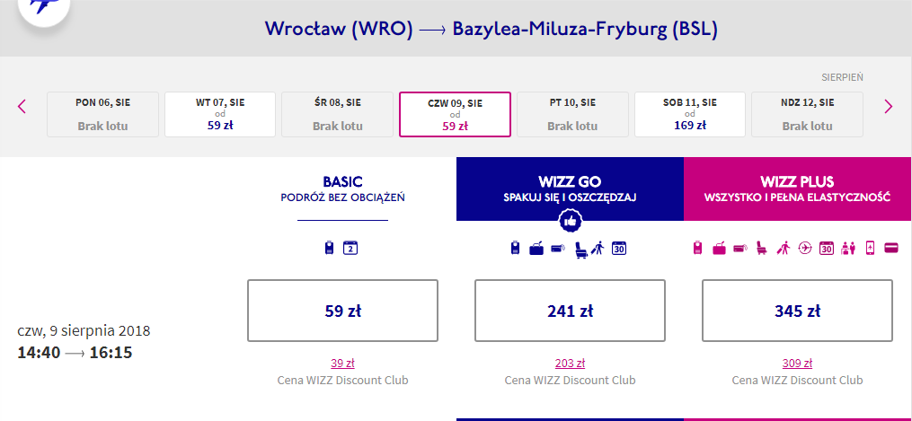 Rezerwacja przelotów z Wrocławia do Bazylei
