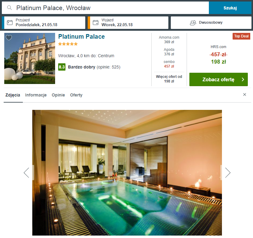 hotel rezerwacja