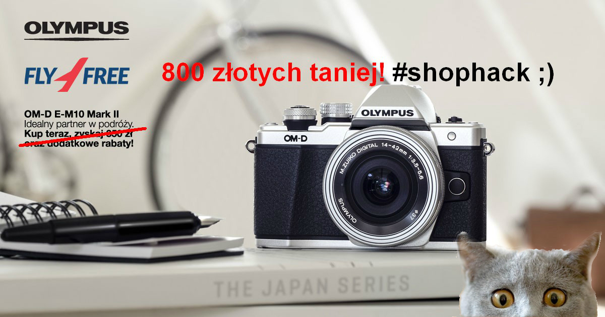 Wymarzony aparat na wakacje za 2199 PLN zamiast 2999 PLN (łączymy promocje!)