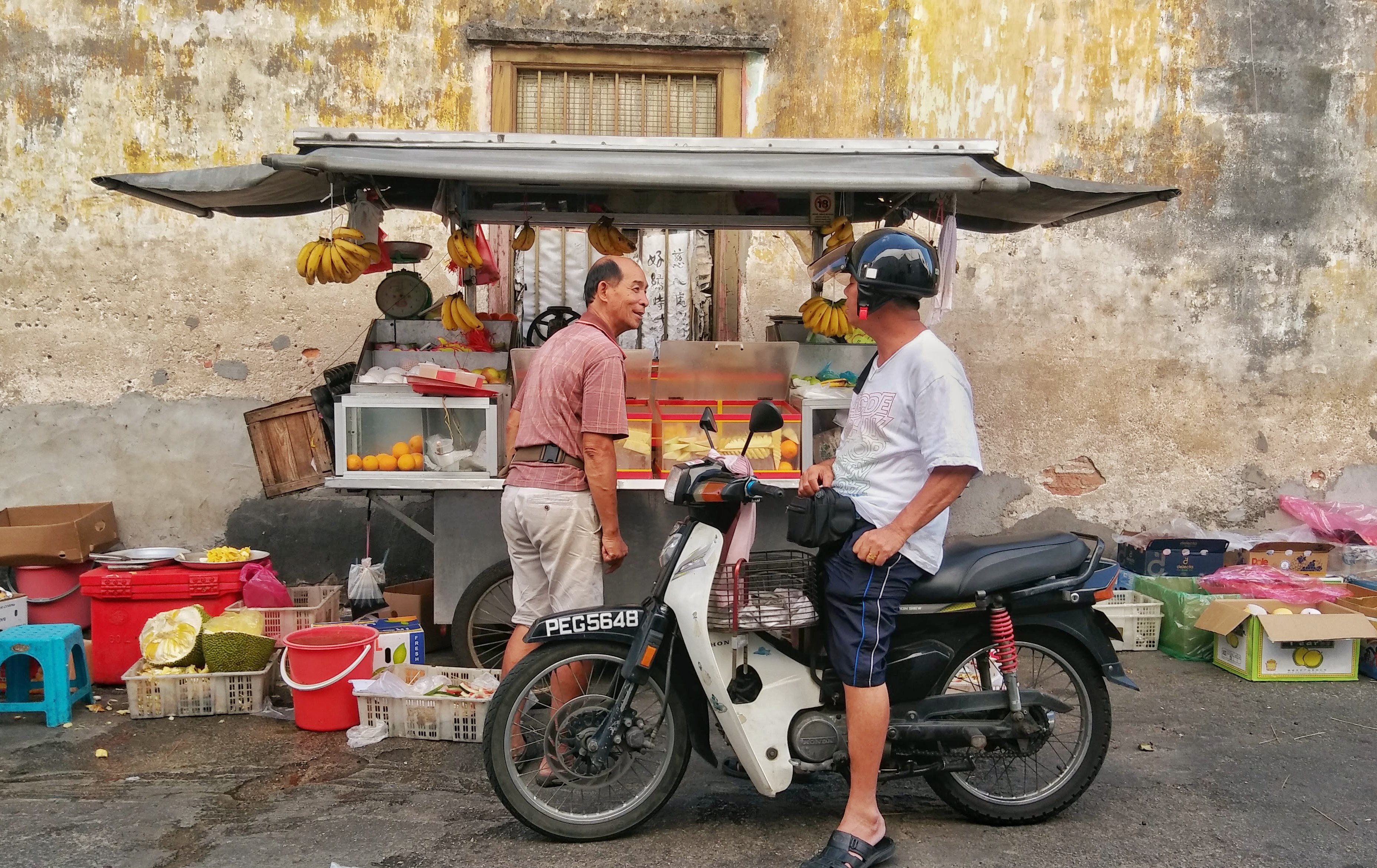 street food penang sprzedawca