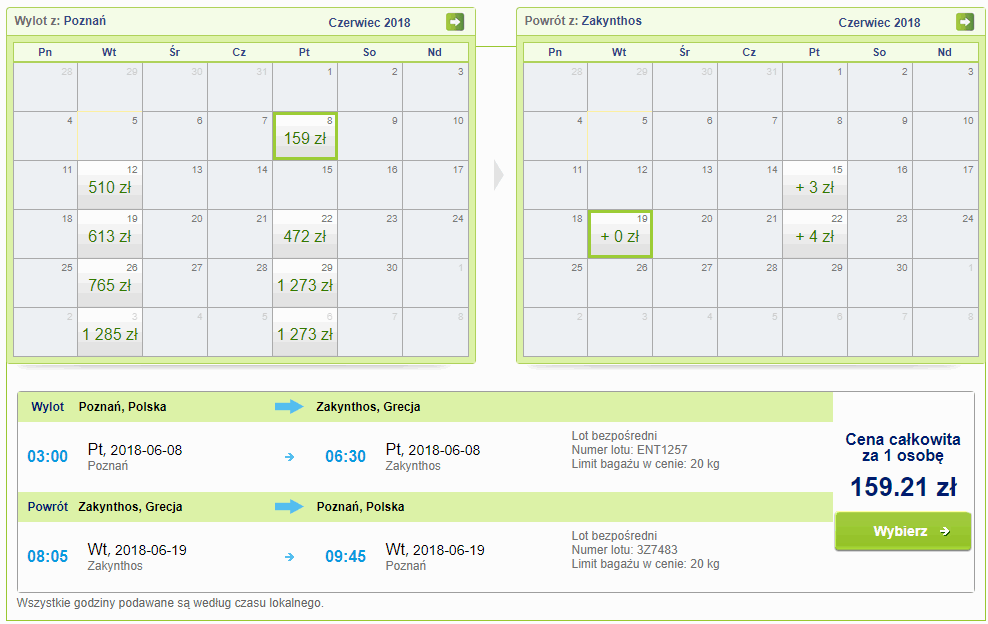rezerwacja biletów z poznania na zakynthos