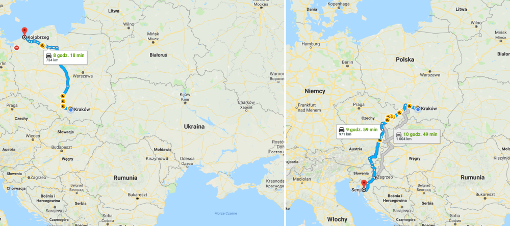 Mapa drogowa Google
