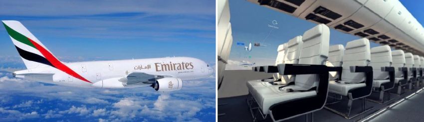 Wirtualne okna w Emirates