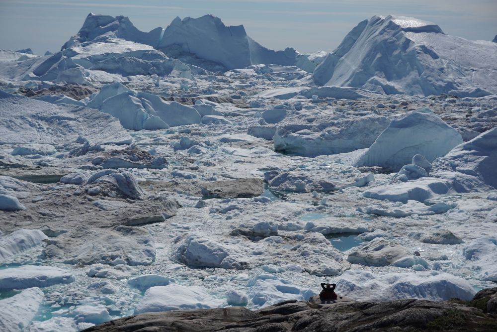 Lodowiec niedaleko Ilulissat na Grenlandii